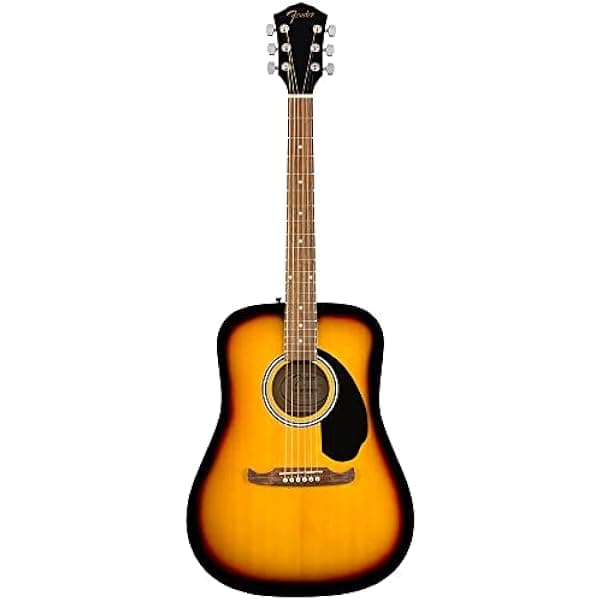 Fender FA-125 Guitarra Acústica Dreadnought, con Garantía de 2 Años, Sunburst, con Funda de Transporte 971210732