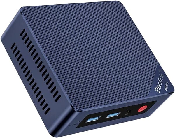 Beelink MINIS 12 PRO Mini PC con Procesador N100, 16G DDR4 500G SSD, PC de Escritorio Mini, WiFi6, BT5.2, Doble HDMI, LAN Ethernet, Computadora Mini para Negocios