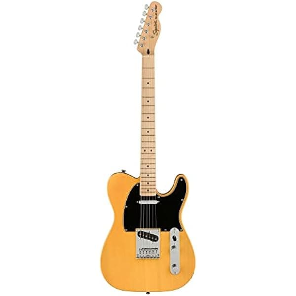 Fender Squier Affinity Series Telecaster Guitarra Eléctrica con Garantía de 2 Años, Color Butterscotch Blonde, Diapasón de Arce 378203550