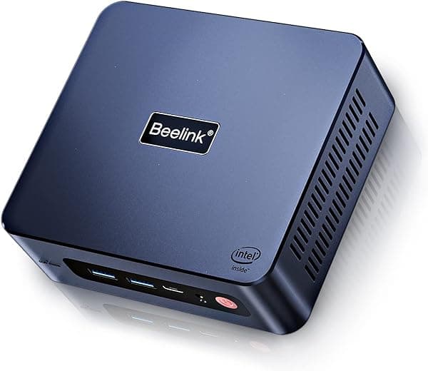 Beelink New 11th Intel 4 core N5105 (hasta 2.9GHz), Mini PC, Mini Computadora con 16G DDR4 RAM/500GB M.2 SATA3 2280 SSD, Soporta 4K FPS/Doble HDMI, WiFi5, BT4.0 Beelink GTR7
