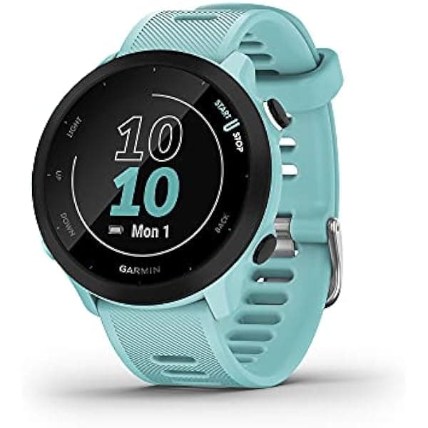Garmin Forerunner 55 Aqua/42mm Reloj Inteligente para Correr con GPS y Monitor de Ritmo Cardíaco 010-02562-12