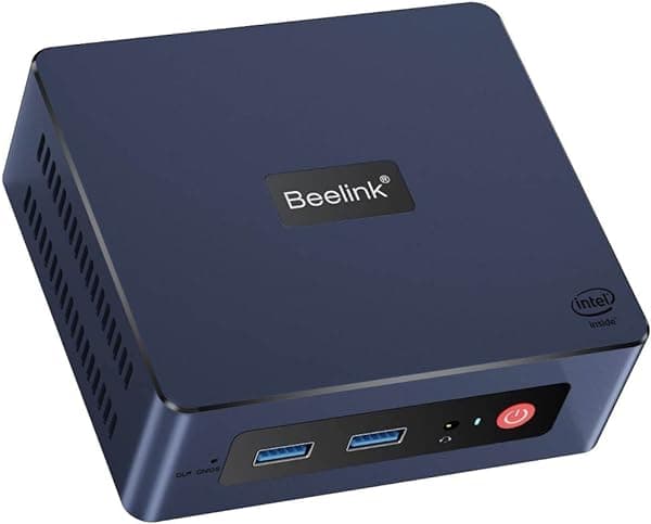 Beelink Mini-S Mini PC N5095 4 Núcleos de la 11ª Generación de Intel, W-11 Pro, 8GB RAM, SSD de 256GB, Ethernet Gigabit, WiFi 2.4G/5.0G, BT4.0, Doble HDMI, Computadora de Escritorio Mini para Negocios, HTPC