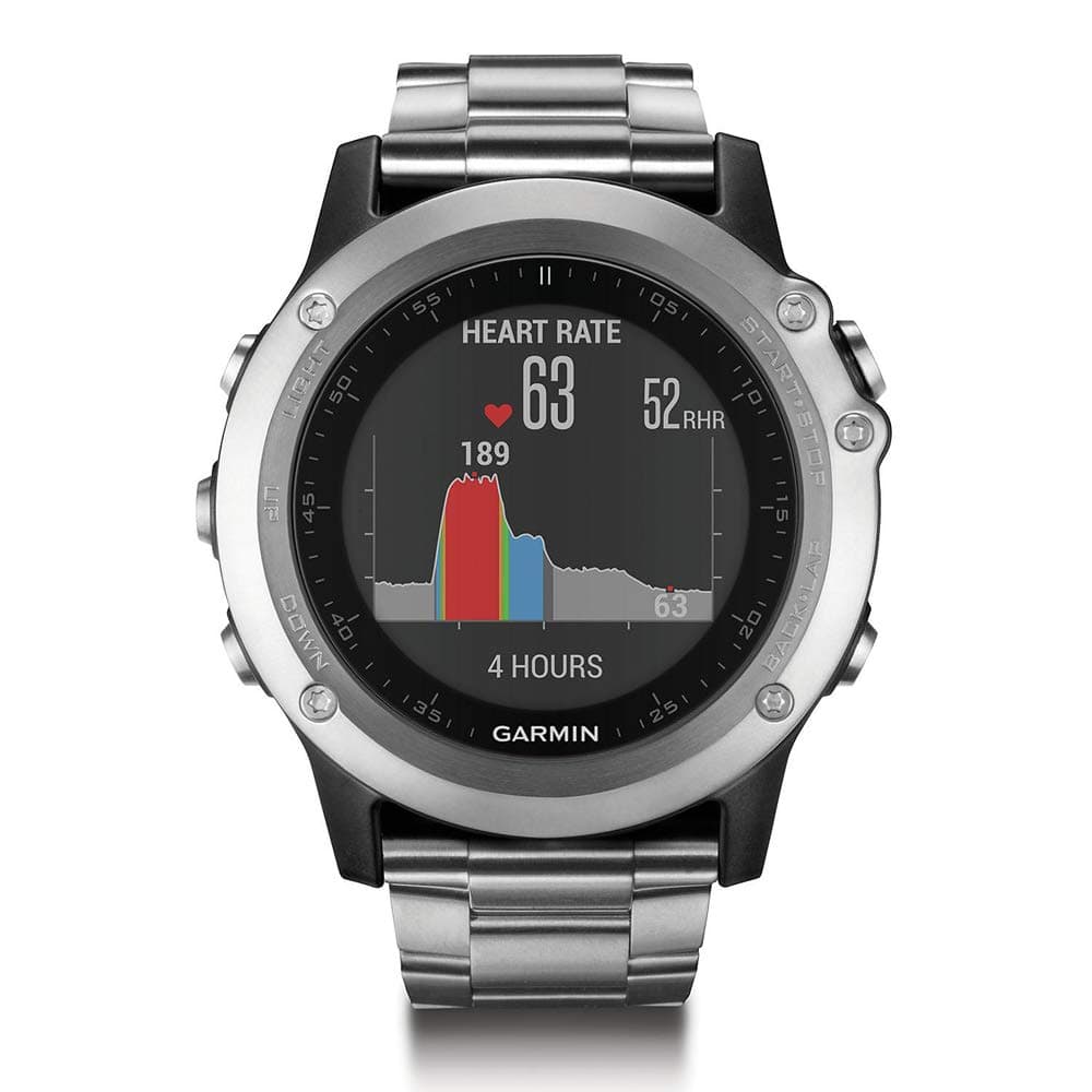 Garmin Fenix 3 HR Reloj GPS con Bandas de Titanio y Deporte 010-01338-76