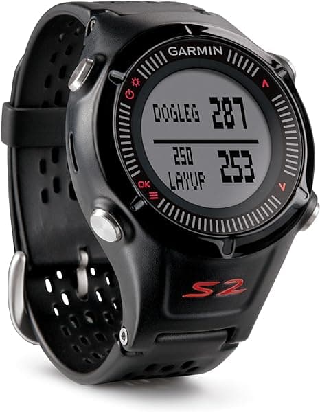 Garmin Approach S2 Reloj GPS para Golf con Campos de Todo el Mundo (Negro) MAIN-86188