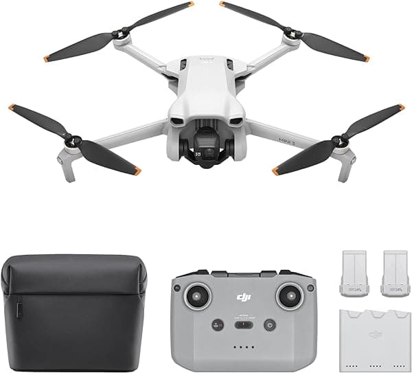 DJI Mini 3 Combo Vuela Más - Mini Dron con Cámara Plegable y Ligero con Video 4K HDR, 38 Minutos de Tiempo de Vuelo, Captura Vertical Verdadera y Funciones Inteligentes CP.MA.00000610.01