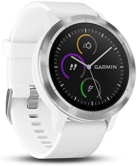 GARMIN Vivoactive 3 - Smartwatch de 1,2" con GPS, Resistente al Agua 5 ATM, Glonass, Acero Inoxidable Blanco 010-01769-20