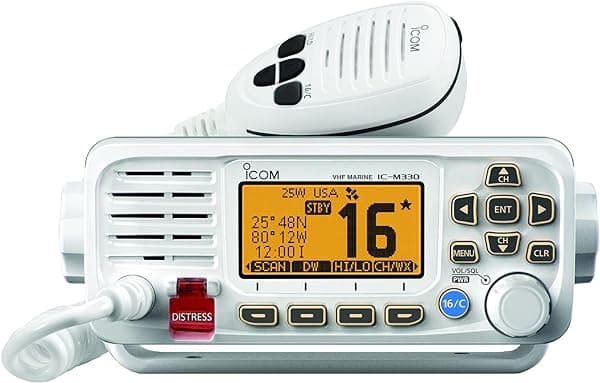 ICOM VHF, Básico, Compacto, Blanco, Estándar M330 61