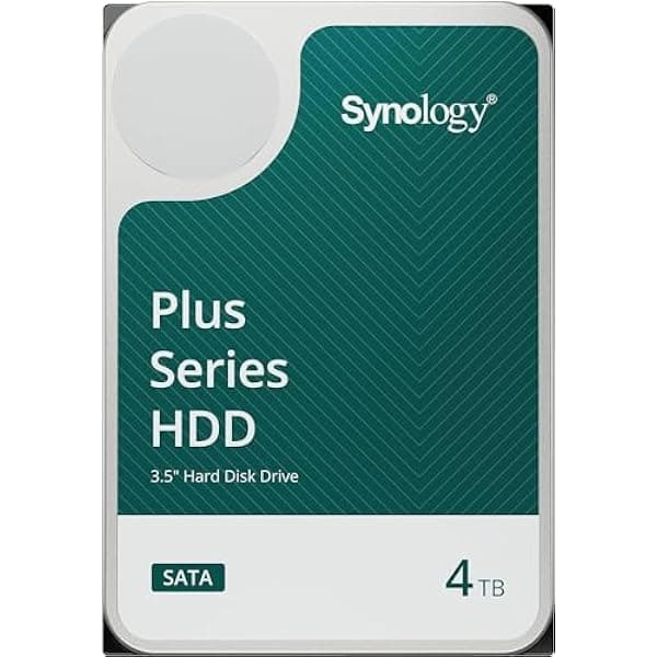 Synology Plus Series HDD 4TB, Interno de 3.5 pulgadas SATA, 5400 RPM, garantía de 3 años HAT3300-4T