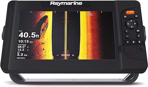 Raymarine Element 9 HV con transductor HV-100 y cartas Navionics+ de EE. UU. y Canadá, color negro, 9" con HV-100 y cartas Navionics+ E70534-05-NAG