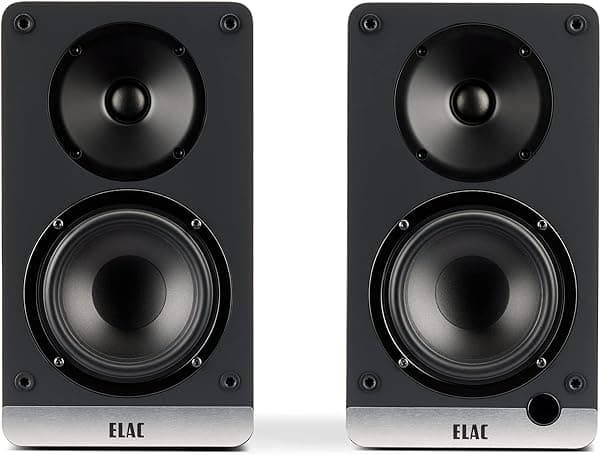 ELAC Debut ConneX 4-1/2" Parlantes de Estante Activos con HDMI ARC, Par de Parlantes para Sistema de Entretenimiento en Casa, Azul DCB41-BL