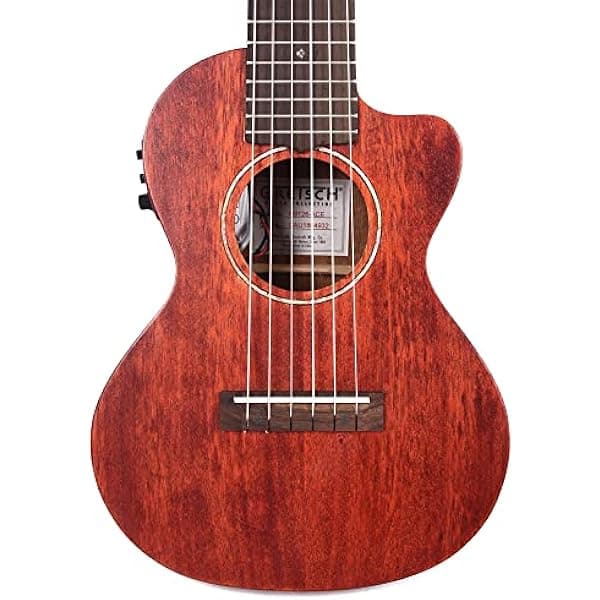 Gretsch G9126 Guitar-Ukulele Electroacústica con Cutaway - Acabado en caoba color miel 2732047321