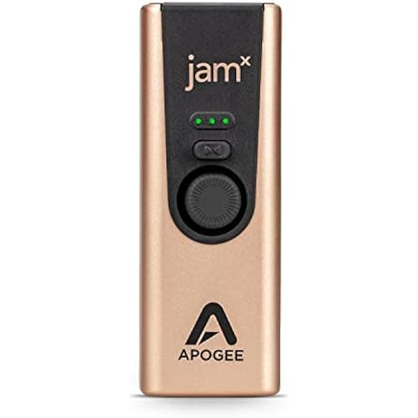 Apogee Jam X - Interfaz de Audio USB Portátil para Guitarras e Instrumentos para iOS, macOS y PC, Compresión Analógica Integrada, Incluye Ableton Live Lite Gratuito, Prueba Extendida del Neural DSP Archetype Tim Henson