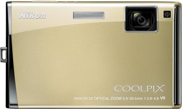 Nikon Coolpix S60 Cámara Digital de 10MP con Zoom Óptico de 5x con Reducción de Vibración (VR) (Bronce Platino) S60 Platinum Bronze