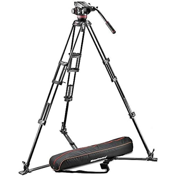 Manfrotto Professional Fluid Video System - Sistema de Video Profesional con Fluido MVH502A | 546GB-1