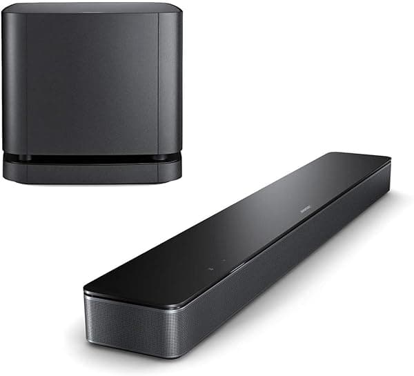 Bose Smart Soundbar 300 con Módulo de Bajos 500 para Barra de Sonido, Negro