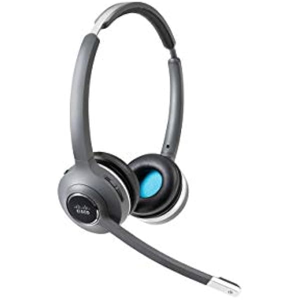CISCO Headset 562, Auricular Inalámbrico DECT de Doble Oreja con Base Multi-Fuente para EE. UU. y Canadá, Color Carbón, Garantía Limitada de Responsabilidad por 1 Año (CP-HS-WL-562-M-US=)