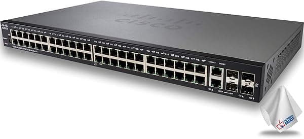Cisco SF220-24P PoE+ Smart Switch with 24 x 10/100 Mb/s Ethernet Ports (SF220-24P-K9-NA) SF250-48-K9-NA