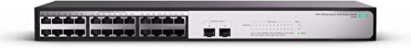 Aruba a Hewlett Packard Enterprise company HPE OfficeConnect 1420 - Conmutador no administrado de 24 puertos, 24 x GE 10/100/1000 + 2 SFP (JH017A#ABA) JH018A#ABA
