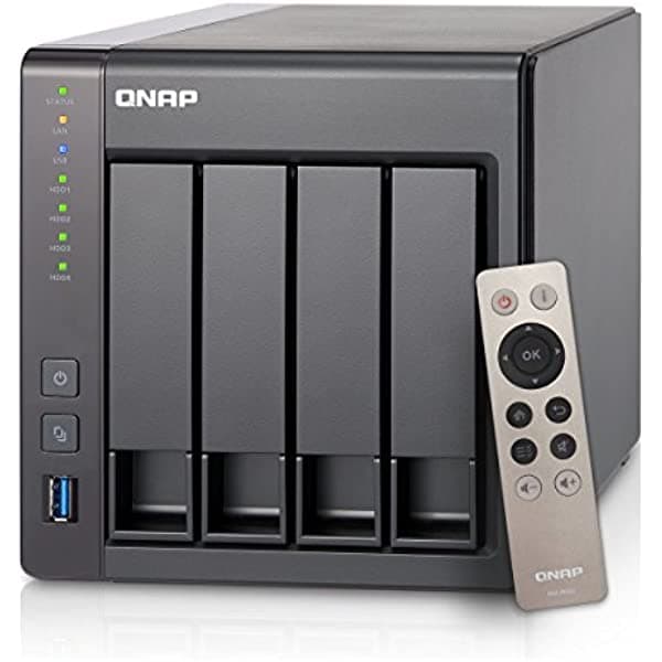 QNAP TS-451+-2G-US 4-Bay NAS de nube personal de próxima generación, CPU Intel de 2.0 GHz con transcodificación de medios