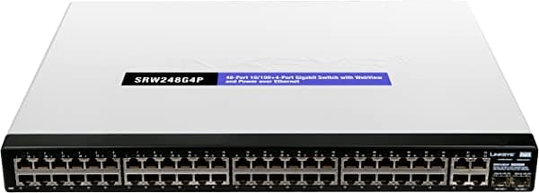 Cisco srw248g4p 48-port 10/100 + 4-Port Gigabit Switch - webview/PoE