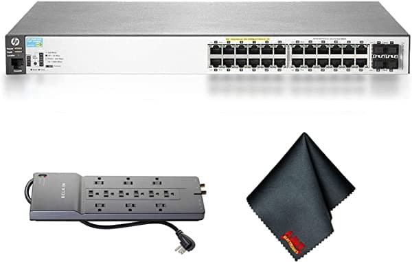 HP 2530 24G - Conmutador PoE+ (J9773A) con tira de alimentación