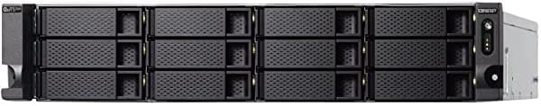 QNAP TS-h1283XU-RP - Estante NAS (2U) Ethernet LAN negro E-2136 TS-H1283XU-RP-E2136-