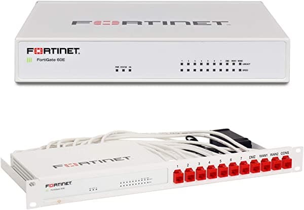 Fortinet FG-60E - Aparato de pared con kit de montaje en rack