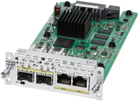 Cisco NIM-2GE-CU-SFP = 2 puertos Ge Wan Nim, Dual-Mod