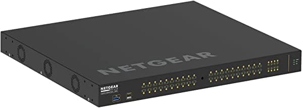 NETGEAR Interruptor gestionado AV Line M4250-40G8F-PoE+ 40x1G PoE+ 480W y 8xSFP GSM4248P-100NAS