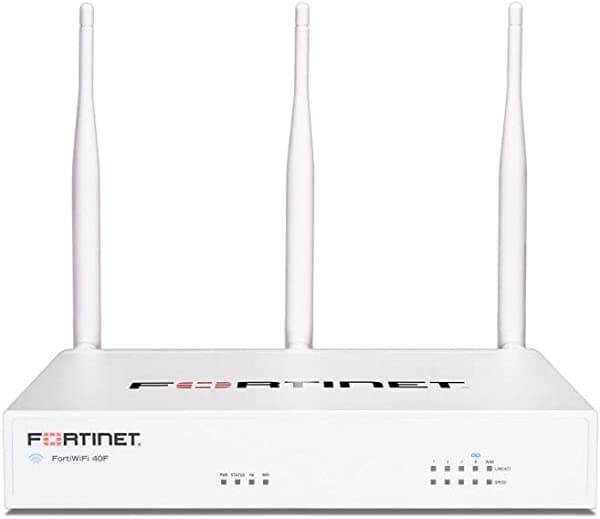 Fortinet FortiWifi FWF-40F Network Security/Firewall Appliance - 5 Port - 10/100/1000Base-T - Gigabit Ethernet - Wireless LAN IEEE 802.11 a/b/g/n/ac - AES (256-bit), SHA-256-200 VPN - 5 x RJ-45-3