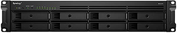 Servidor NAS Synology RackStation RS1219+ iSCSI con CPU Intel Atom de 2,4 GHz, memoria de 8 GB, almacenamiento en disco duro de 16 TB, sistema operativo DSM RS121911