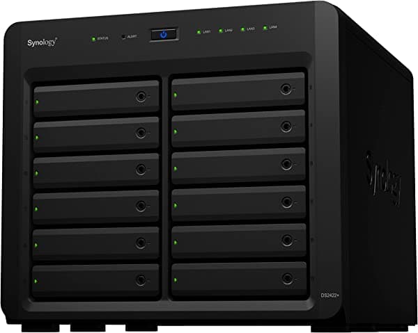 Synology DiskStation DS2422+ CPU de cuatro núcleos de 12 bahías con memoria de 4 GB (sin discos)