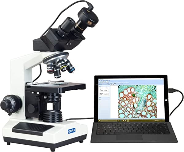 Omax 40 x -2000 X biológica microscopio binocular compuesto con 2.0 MP USB cámara digital M827S-C20C