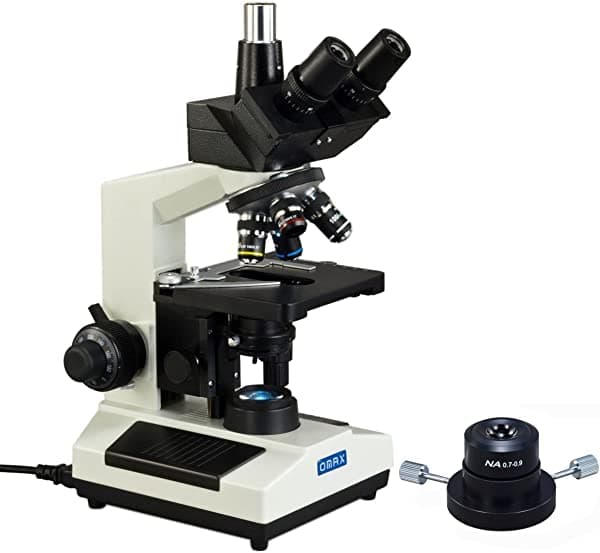 Omax 40 x -2000 X trinocular Compuesto Darkfield biológica microscopio con reemplazable con luz LED M837SL-A191