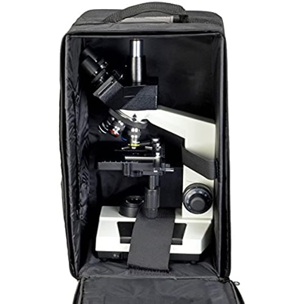 Omax 40 x -1000 x trinocular Compuesto LED biológica microscopio con vinilo con funda de transporte M837L-A187V