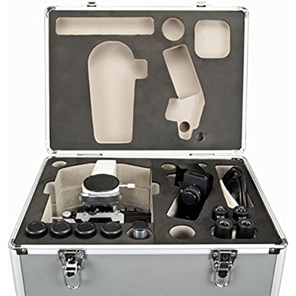 Omax 40 x -1600 X trinocular Compuesto reemplazable LED Microscopio con aluminio con funda de transporte M837TL-A185A