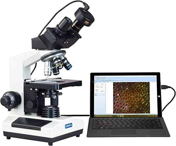 Omax 40 x -1000 x aceite Darkfield compuesto microscopio binocular con 2.0 MP USB cámara digital M827-A191BOIL-C20C