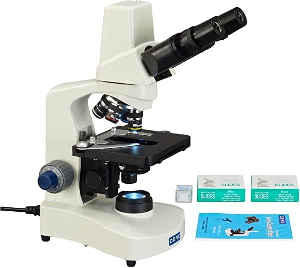 Omax 40 x -2000 X Integrado 3 MP cámara Binocular Microscopio Compuesto LED + en blanco diapositivas + Fundas + lente Paper MD8211S30-SCP100