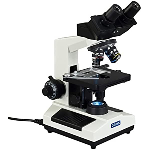 Omax compuesto 40 X -1600 X Binocular Biológica microscopio con reemplazable con luz LED M827TL