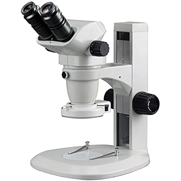 AmScope Ultimate 6.7 x -45 X Microscopio Binocular Zoom Confocal Stereo on Track soporte & 64 - Anillo de luz LED ZMDG-1BRA-64S