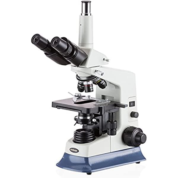 AmScope 40X-2000X Microscopio Trinocular Compuesto de Laboratorio T590B