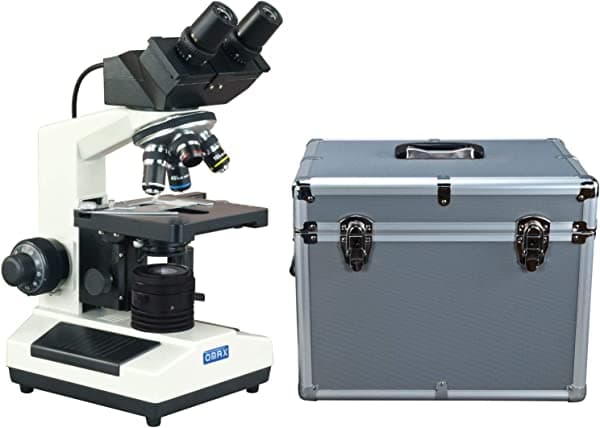 Omax 40 x -2500 X integrado 3.0 MP USB cámara microscopio binocular compuesto Kohler con carcasa de aluminio MD827Z30-A195K-A185A