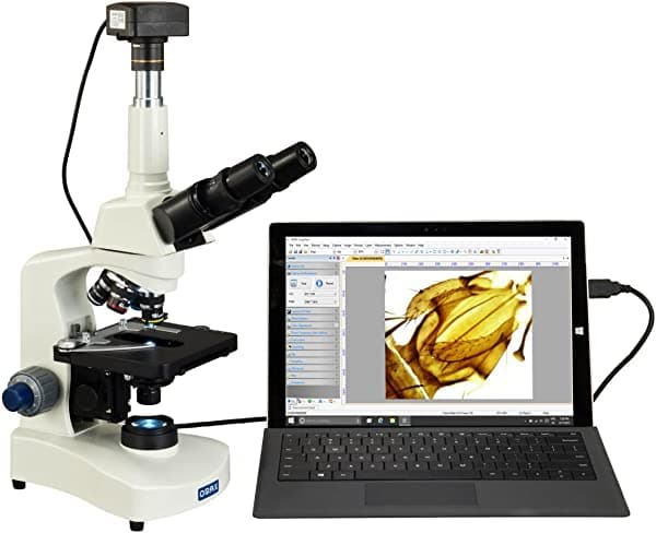 Omax 40X-2000X USB 3.0 Super Speed 5 MP digital lab compuesto Siedentopf microscopio trinocular LED M8311-C50U3