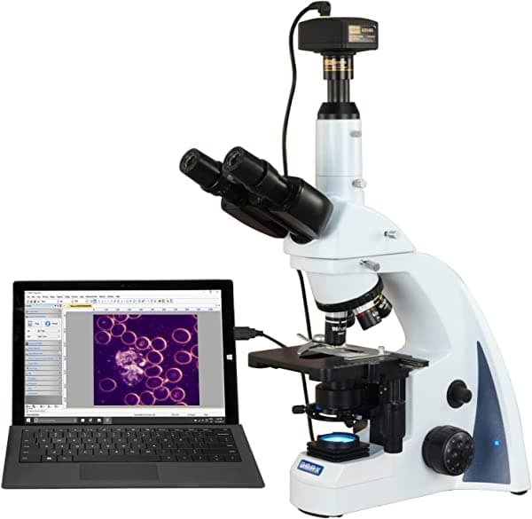 Omax 40 x -2000 X 14 MP Plan infinity Darkfield trinocular Siedentopf Microscopio Compuesto LED Lab M8333S-BDK-C140U