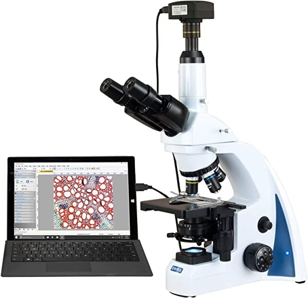Omax 40 x -2500 X USB3 18 MP Plan infinity trinocular Siedentopf biológica microscopio compuesto LED Lab M8333Z-C180U3