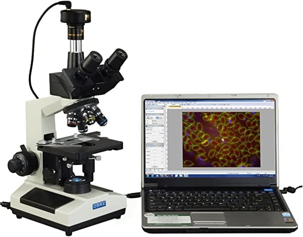 Omax 40 x -1600 X trinocular Darkfield LED Microscopio Compuesto de aceite con 2.0 MP USB cámara digital M837TL-A191BD-C20U