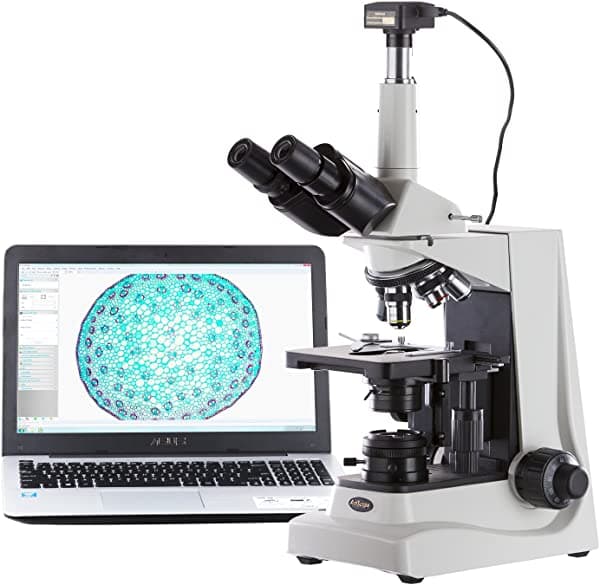 AmScope 40 x -2500 X avanzada profesional investigaciones biológico Kohler compuesto microscopio + cámara de 5 MP USB3.0 T680C-5M3