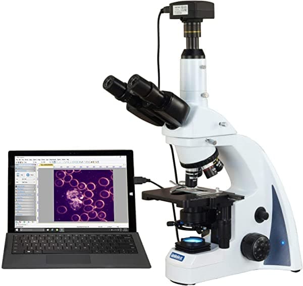 Omax 40 x -2000 X 18 MP USB3 Plan infinity Darkfield trinocular Siedentopf Microscopio Compuesto LED Lab M8333S-BDK-C180U3