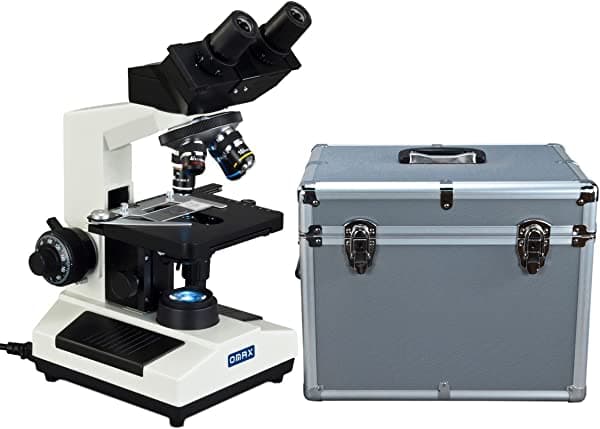 Omax 40 x -2000 X Binocular Compuesto LED biológica microscopio con aluminio con funda de transporte M827SL-A185A