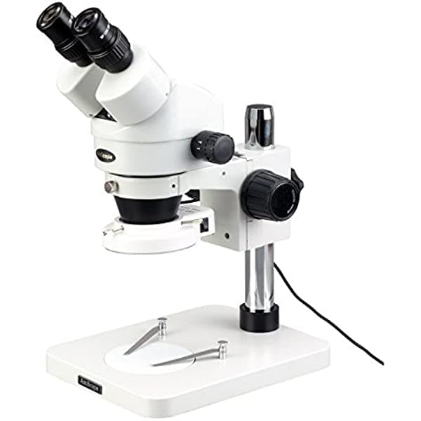 AmScope 3.5X-90X Inspección Disección Zoom Power Microscopio Estéreo con Luz 64-LED SM-1BSZ-64S